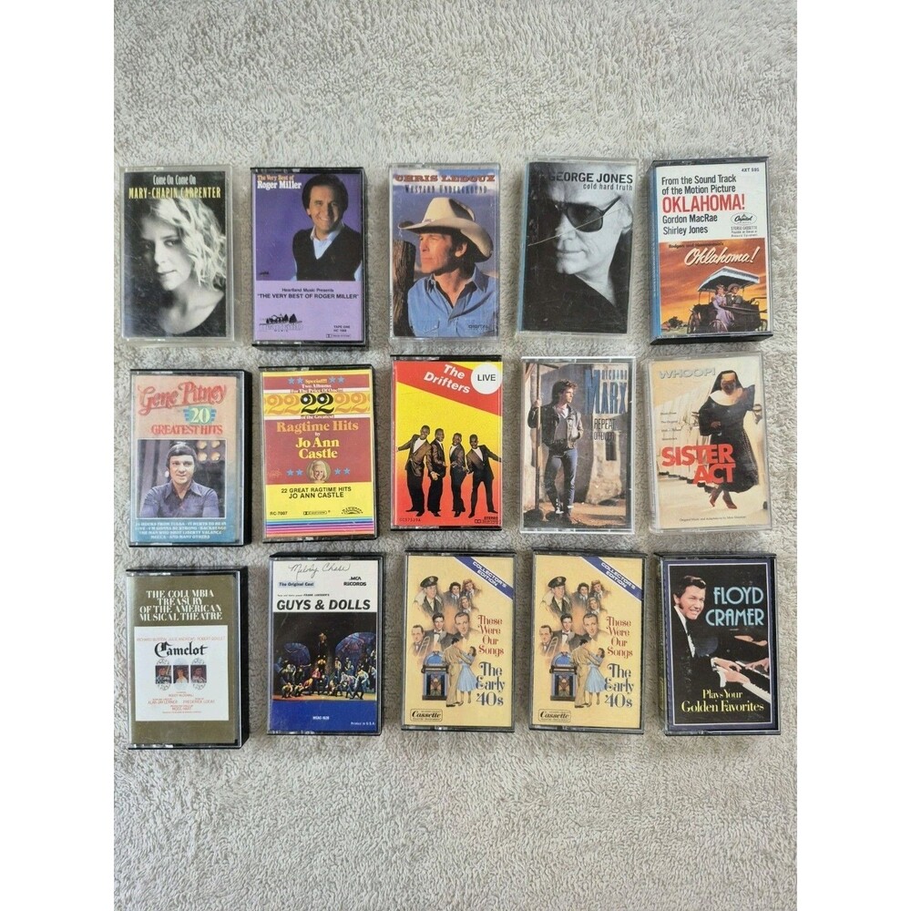 Cassette Tape Lot George Jones Chris LeDoux Reba Country Vintage Music